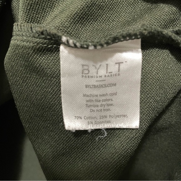 Bylt Men’s Drop-Cut Lux Tee Green Size Medium - Picture 3 of 7